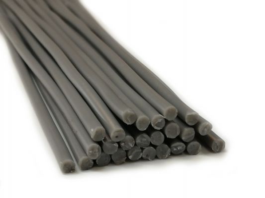 Plastic welding rods ABS 3mm Round Gray 25 rods